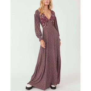 Free People Love Story Maxi Dress - Raisin - Medium